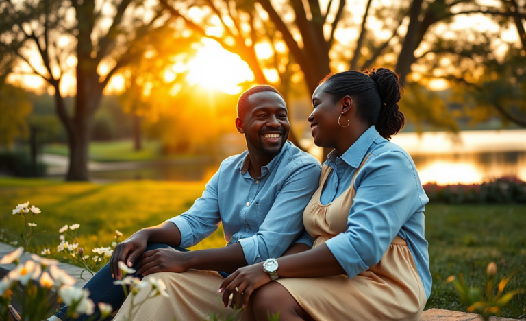 A couple sharing a moment of prayer and connection, emphasizing faith-based relationships.
