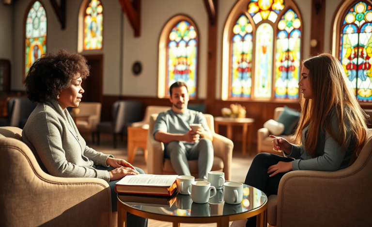 Image depicting deep connections among Christians in a supportive community.