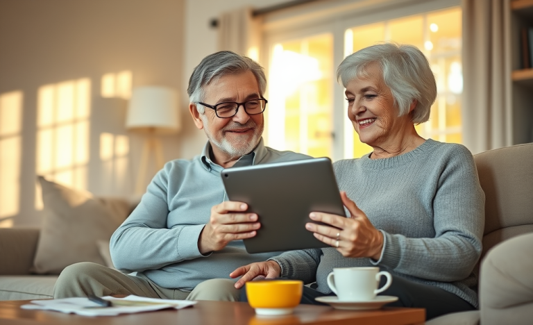 Imagen que ilustra el préstamo rápido para ancianos ayudando a resolver problemas económicos.