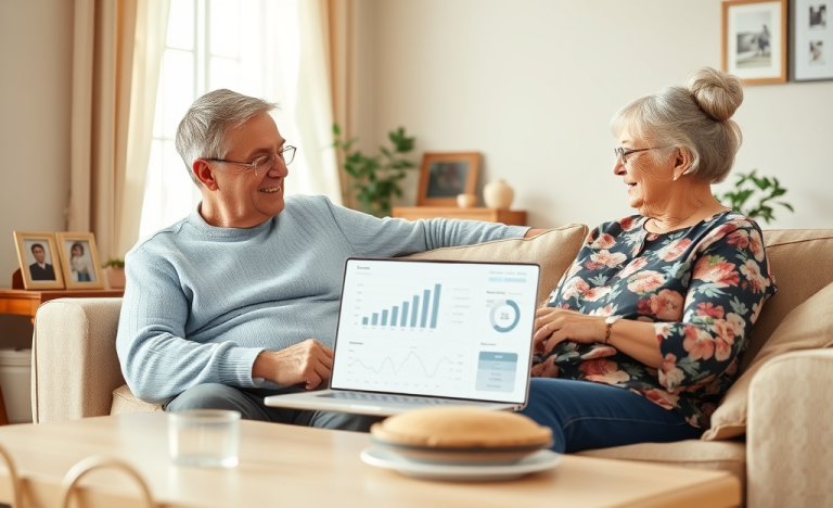 Simulación de préstamo personal adaptada para personas mayores.