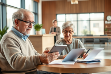 Imagen que representa el proceso de solicitud de préstamo para ancianos, mostrando facilidad y accesibilidad.