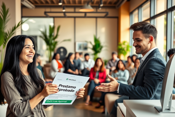 Imagen que ilustra el concepto de préstamo aprobado al momento para necesidades financieras urgentes.