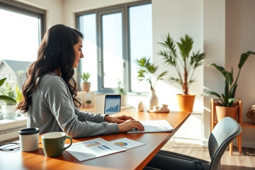 Ilustración que representa la transferencia de dinero directo a una cuenta bancaria en pocos minutos.