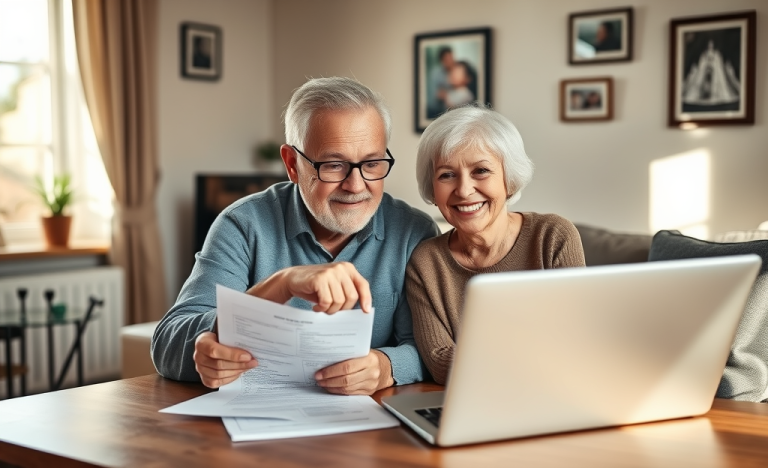 Personas mayores solicitando un préstamo especial adaptado a sus necesidades.