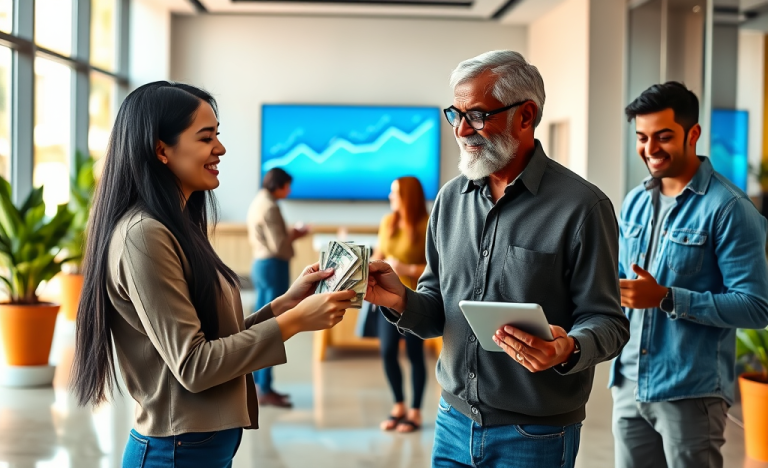 Imagen representativa de cómo recibir dinero de forma rápida y fácil.