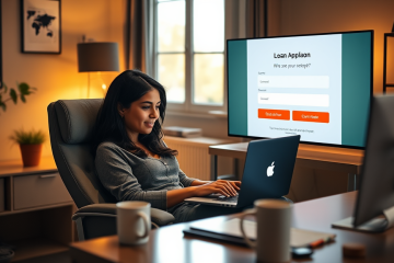 Imagen que ilustra el concepto de préstamo en línea desde casa sin burocracia.