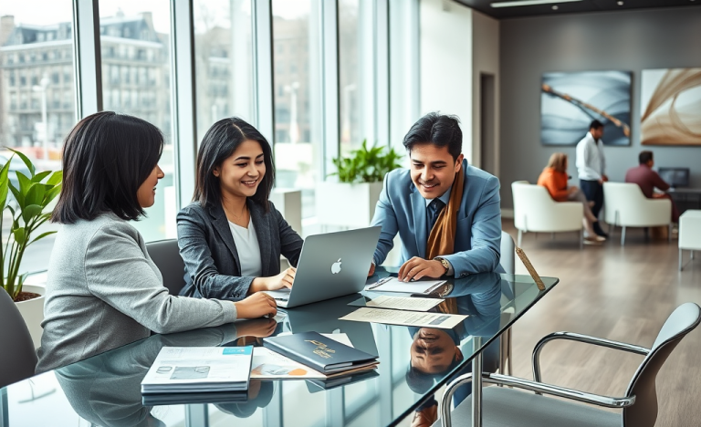 Imagen que representa la guía para solicitar un préstamo en Bank of America con atención bilingüe.