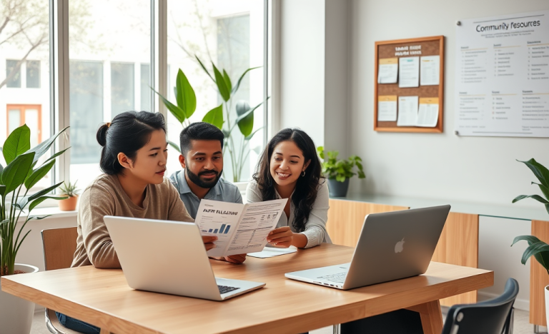 Imagen que ilustra el proceso de solicitud de préstamos para inmigrantes a través de Progreso Financiero.