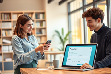 Proceso de solicitud de un préstamo personal a través de Possible Finance.