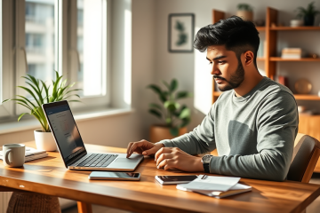 Imagen que ilustra el proceso de solicitud de préstamo en Upstart en español.